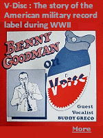 V-Disc (''V'' for Victory) was a morale-boosting initiative involving the production of several series of recordings during the World War II era by special arrangement between the United States government and various private U.S. record companies. The records were produced for the use of United States military personnel overseas. Many popular singers, big bands and orchestras of the era recorded special V-Disc records.